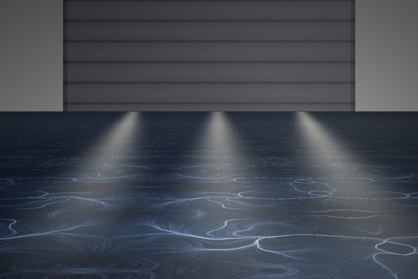 Metallic blue epoxy floor coating option — Go Go Gloss